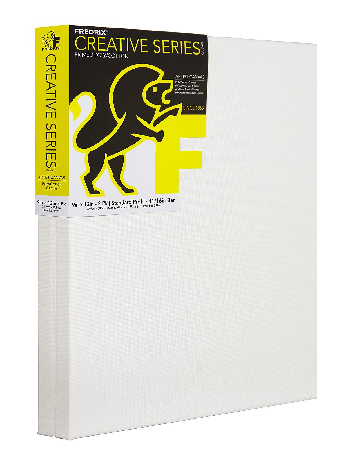 Creative Series Traditional Stretched Canvas 2 packs 9 in. x 12 in.
