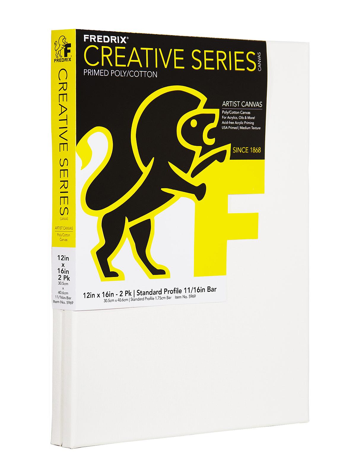 Creative Series Traditional Stretched Canvas 2 packs 12 in. x 16 in.