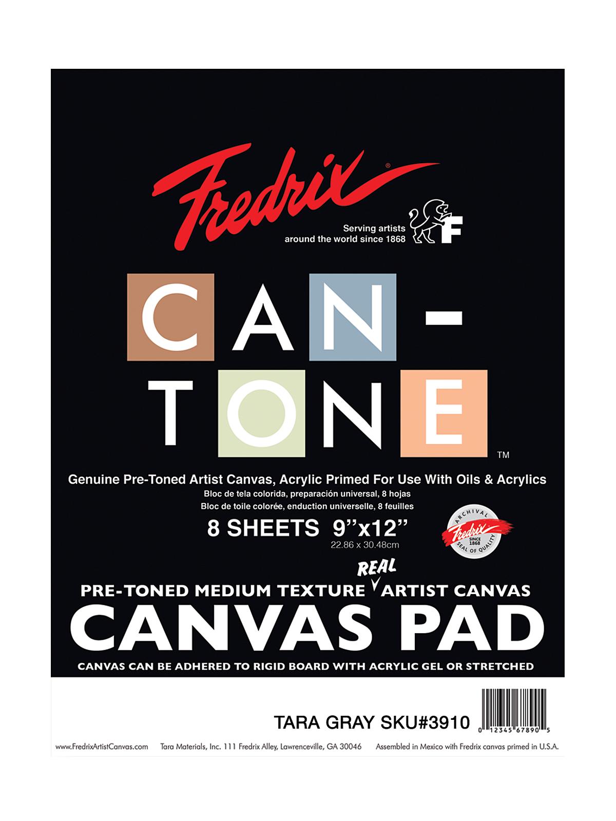 Can-Tone Canvas Pads tara gray 9 in. x 12 in.