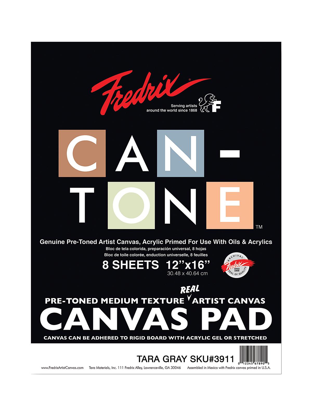 Can-Tone Canvas Pads tara gray 12 in. x 16 in.