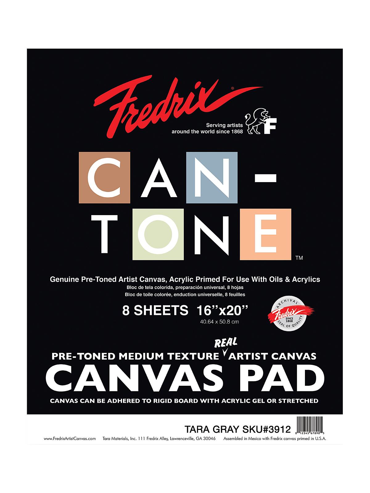 Can-Tone Canvas Pads tara gray 16 in. x 20 in.