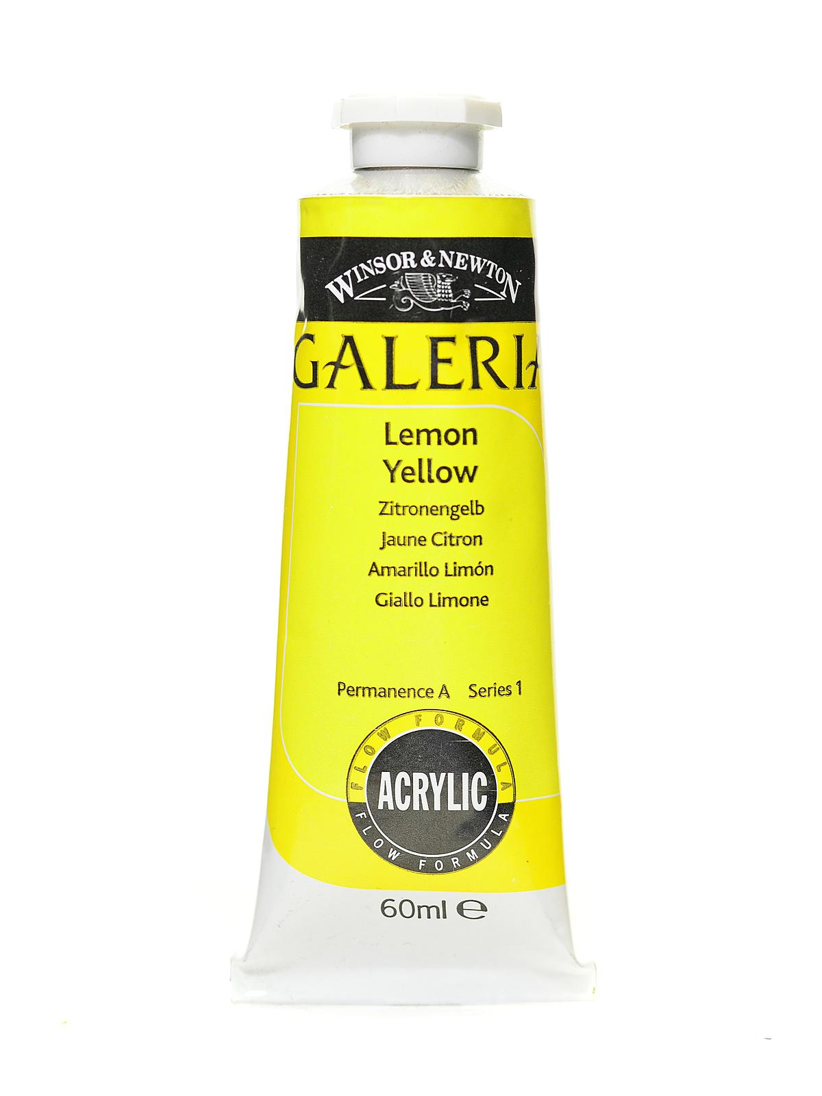 Galeria Flow Formula Acrylic Colours lemon yellow 60 ml 346