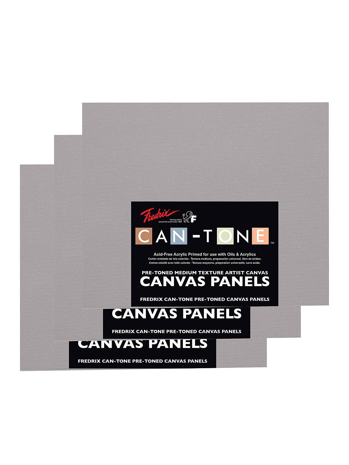 Can-Tone Canvas Panels tara gray 11 in. x 14 in. pack of 3