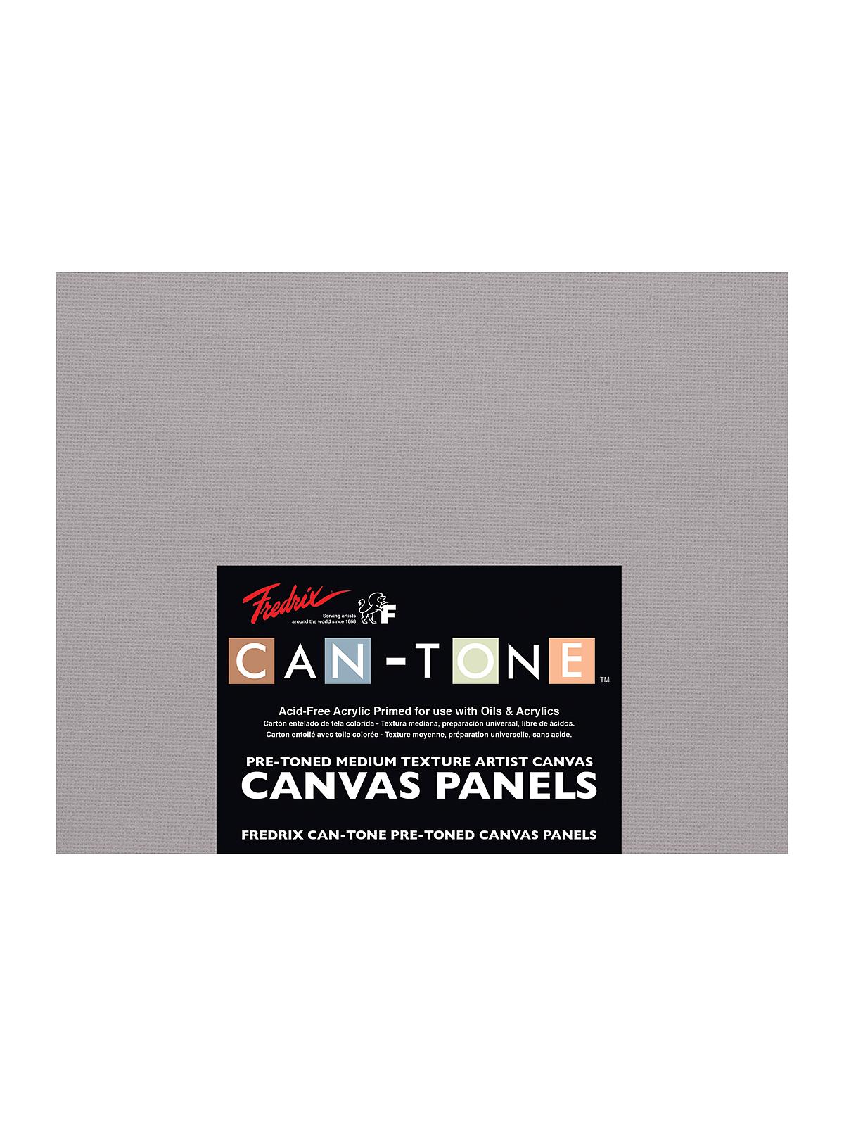 Can-Tone Canvas Panels Tara Gray 16 In. X 20 In. Pack Of 3