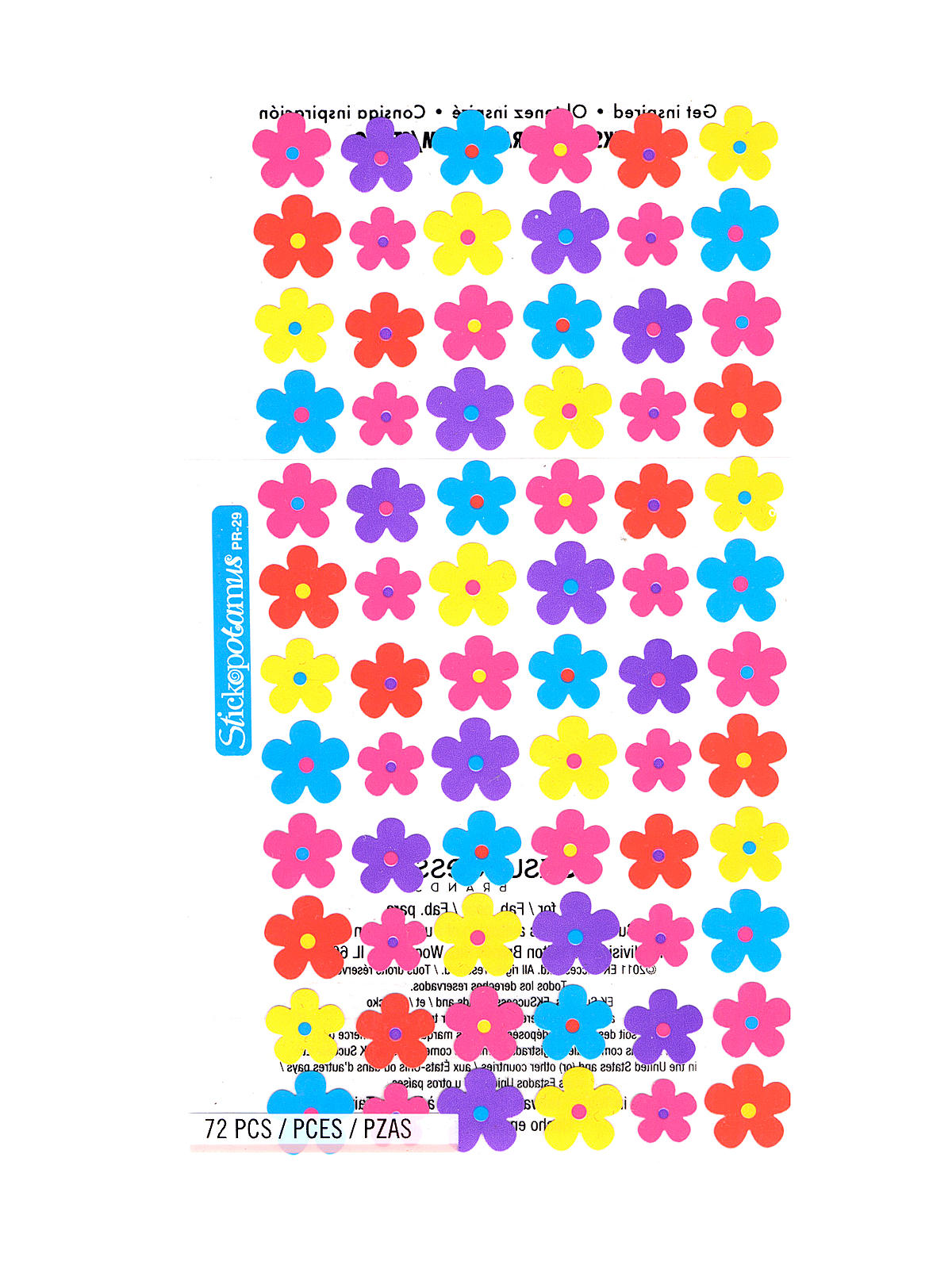 Classic Stickers mini flowers 72 pieces