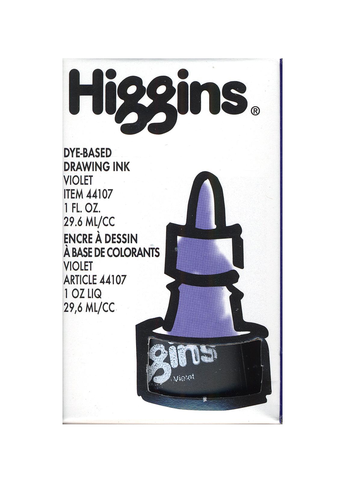 Color Drawing Inks violet Dye Based   Non-Waterproof 1 oz.