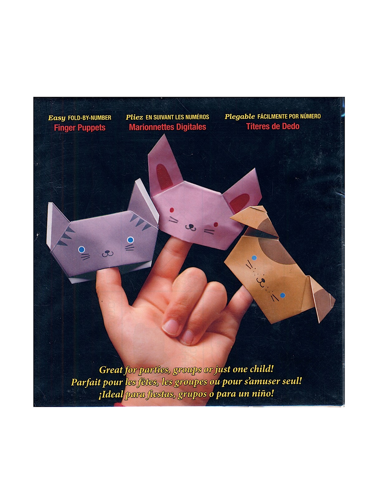 Fold'ems Fold by Number Origami Paper finger puppets