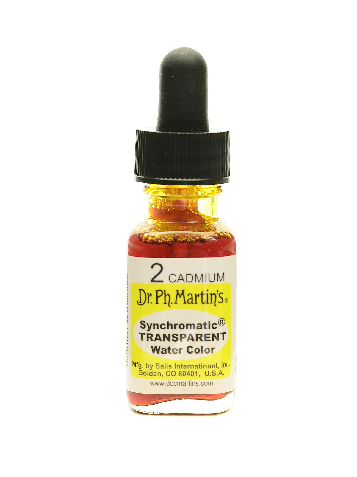 Synchromatic Transparent Watercolors 1 2 oz. cadmium