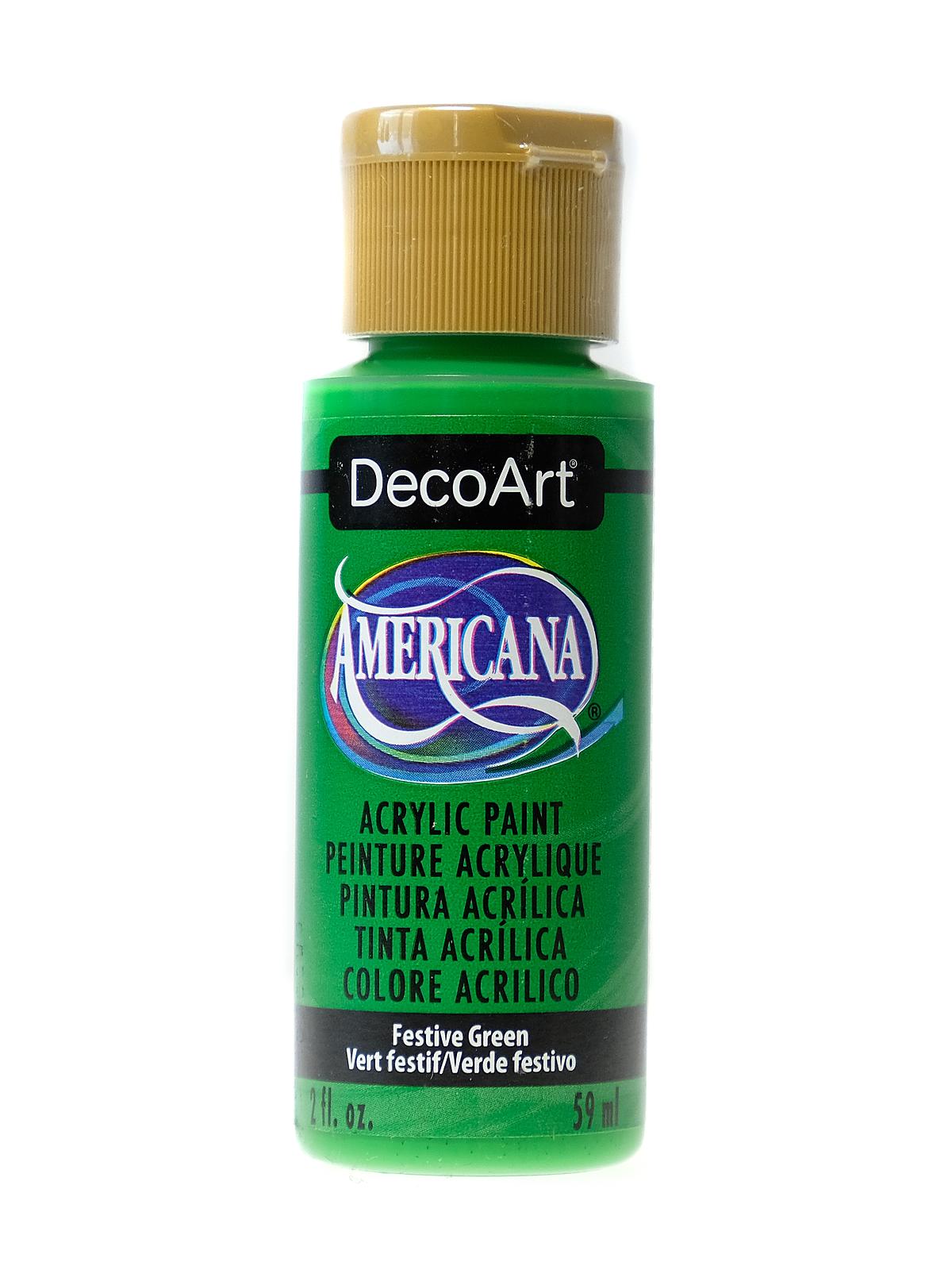 Americana Acrylic Paints festive green 2 oz.