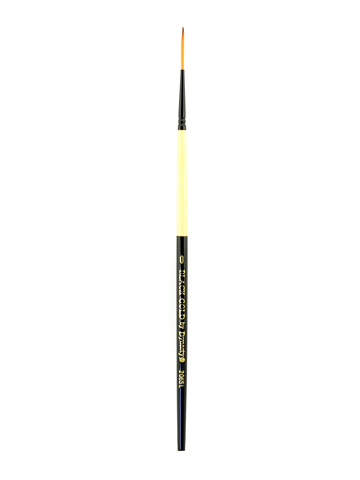 Black Gold Series Synthetic Brushes Short Handle 0 script liner