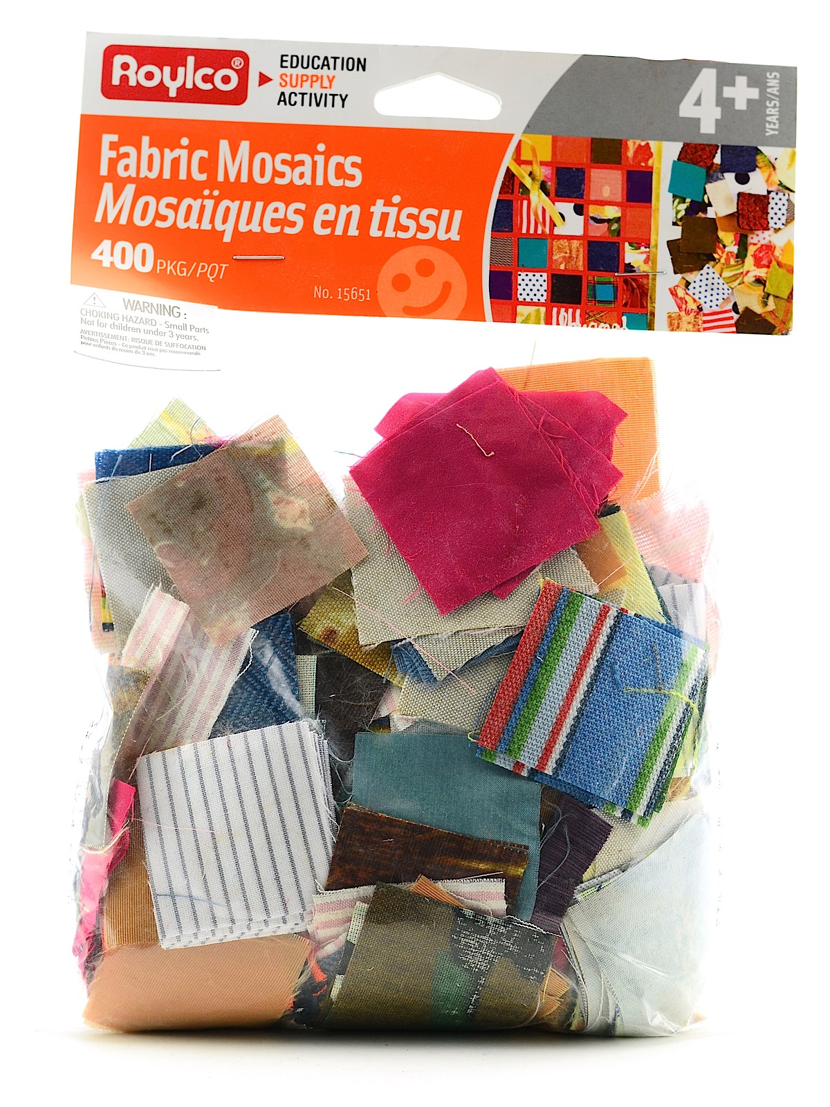 Collage Pieces Fabric Mosaic Squares Pack Of 400