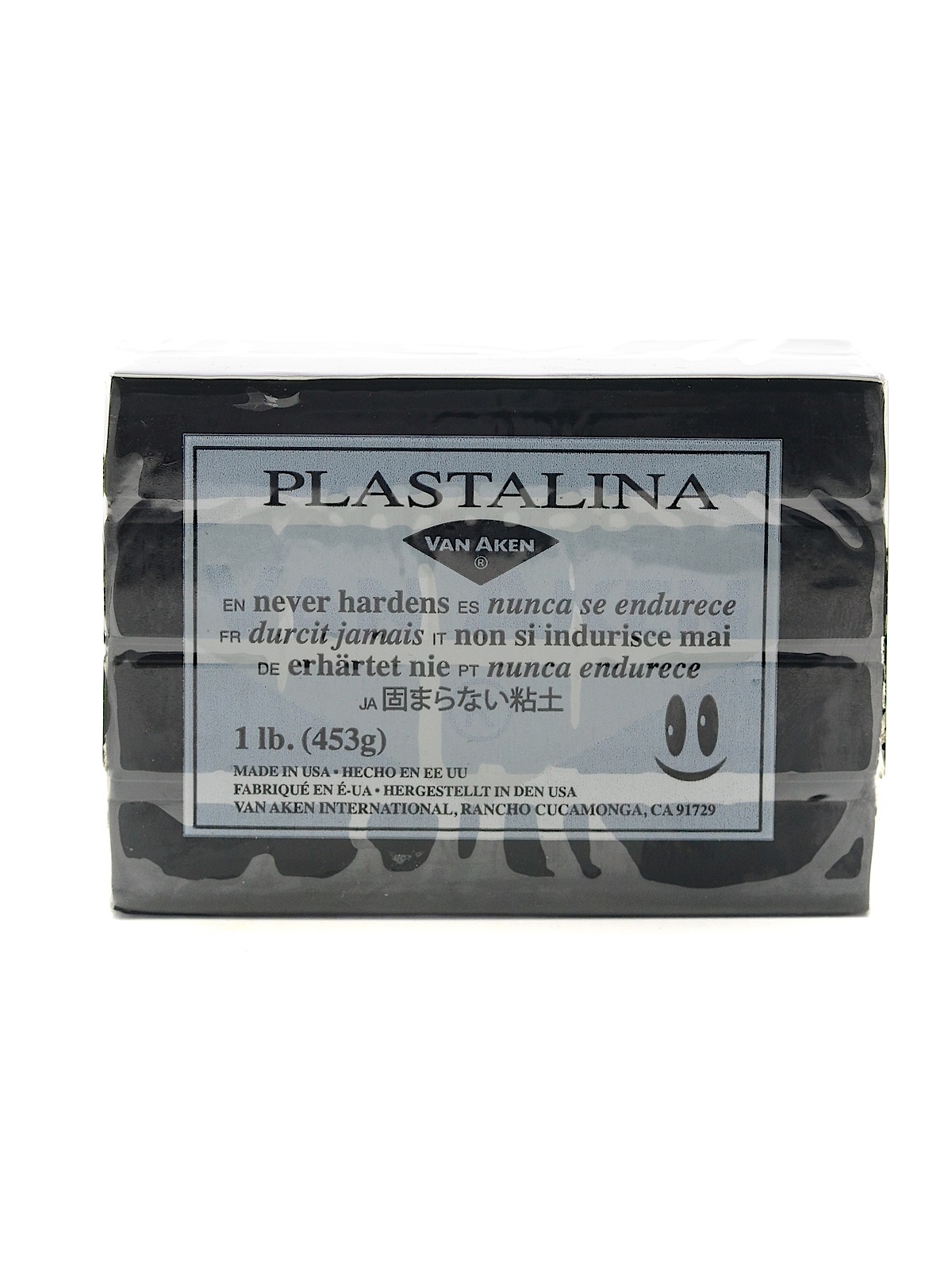 Plastalina Modeling Clay Black 1 Lb. Bar