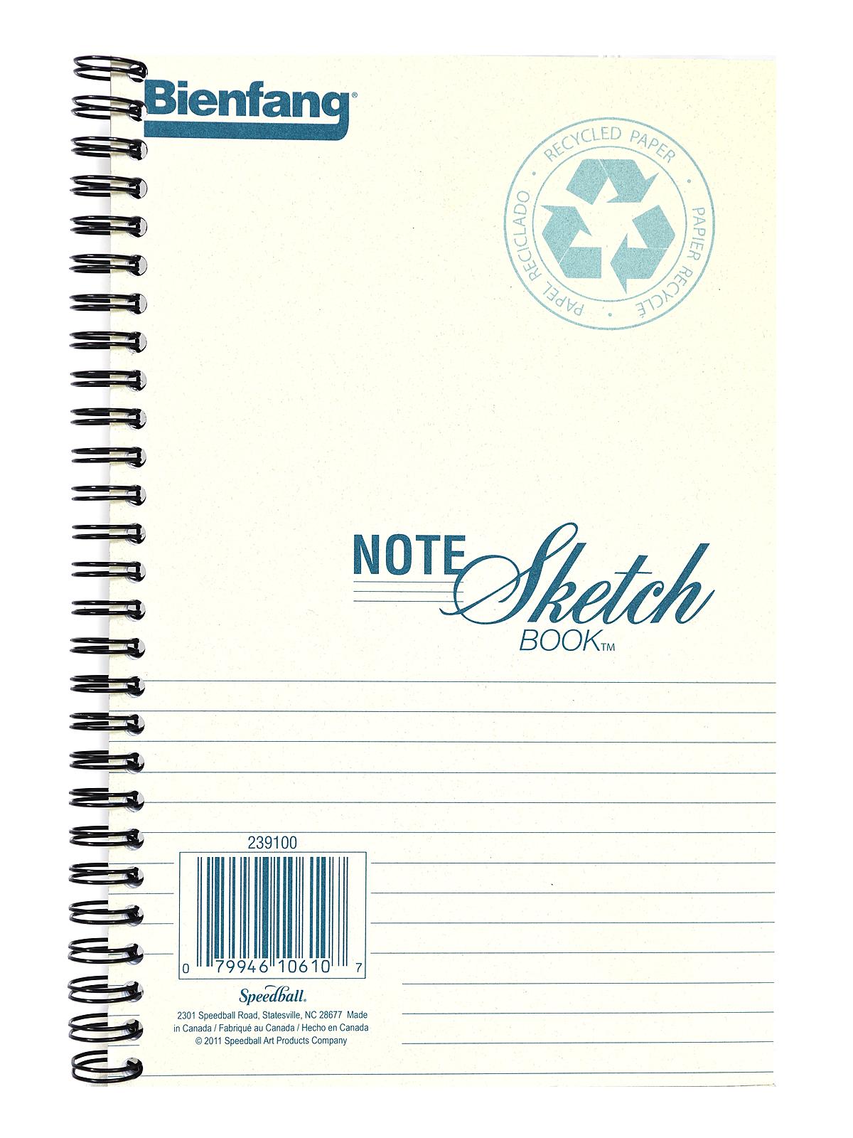Note Sketch Book Horizontal Format 8 In. X 5 1 2 In.