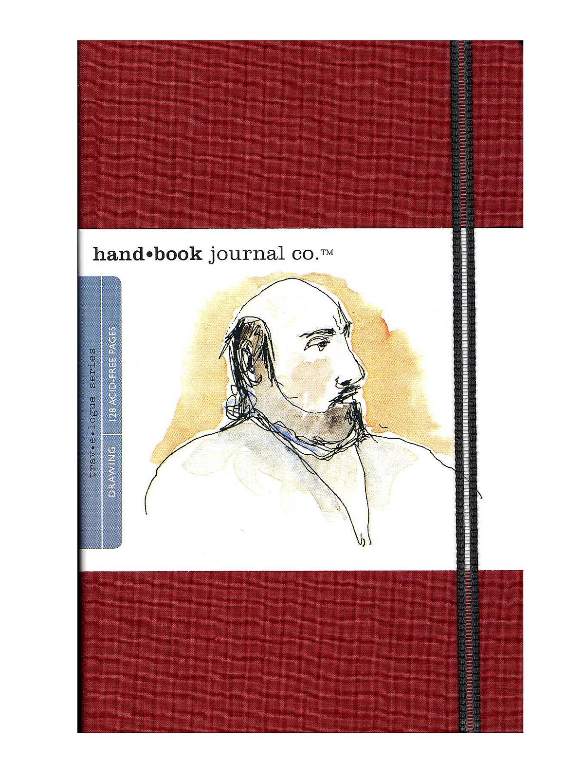 Travelogue Drawing Journals 5 1 2 In. X 8 1 4 In. Portrait Vermilion Red