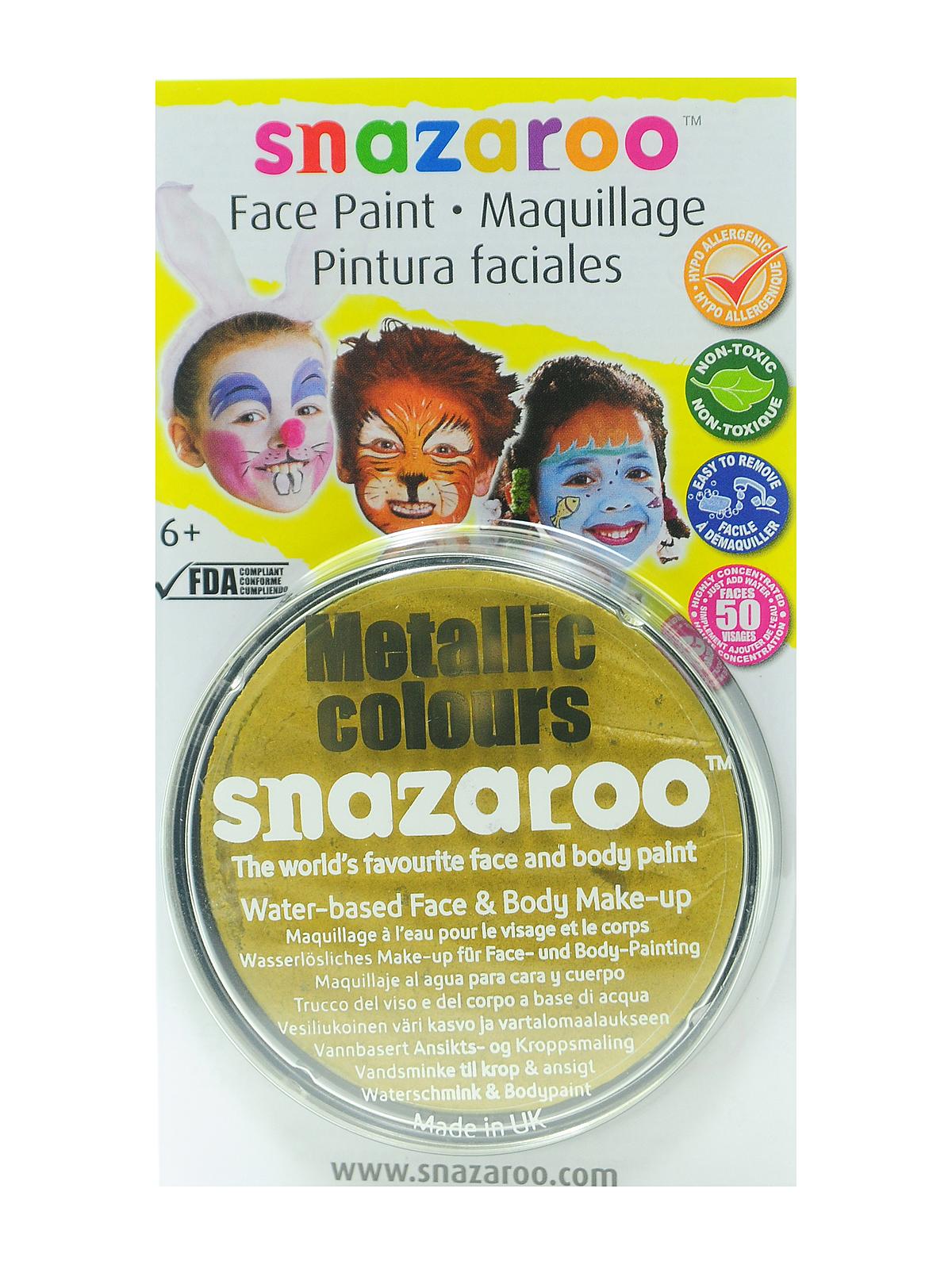 Face Paint Colors Metallic Gold