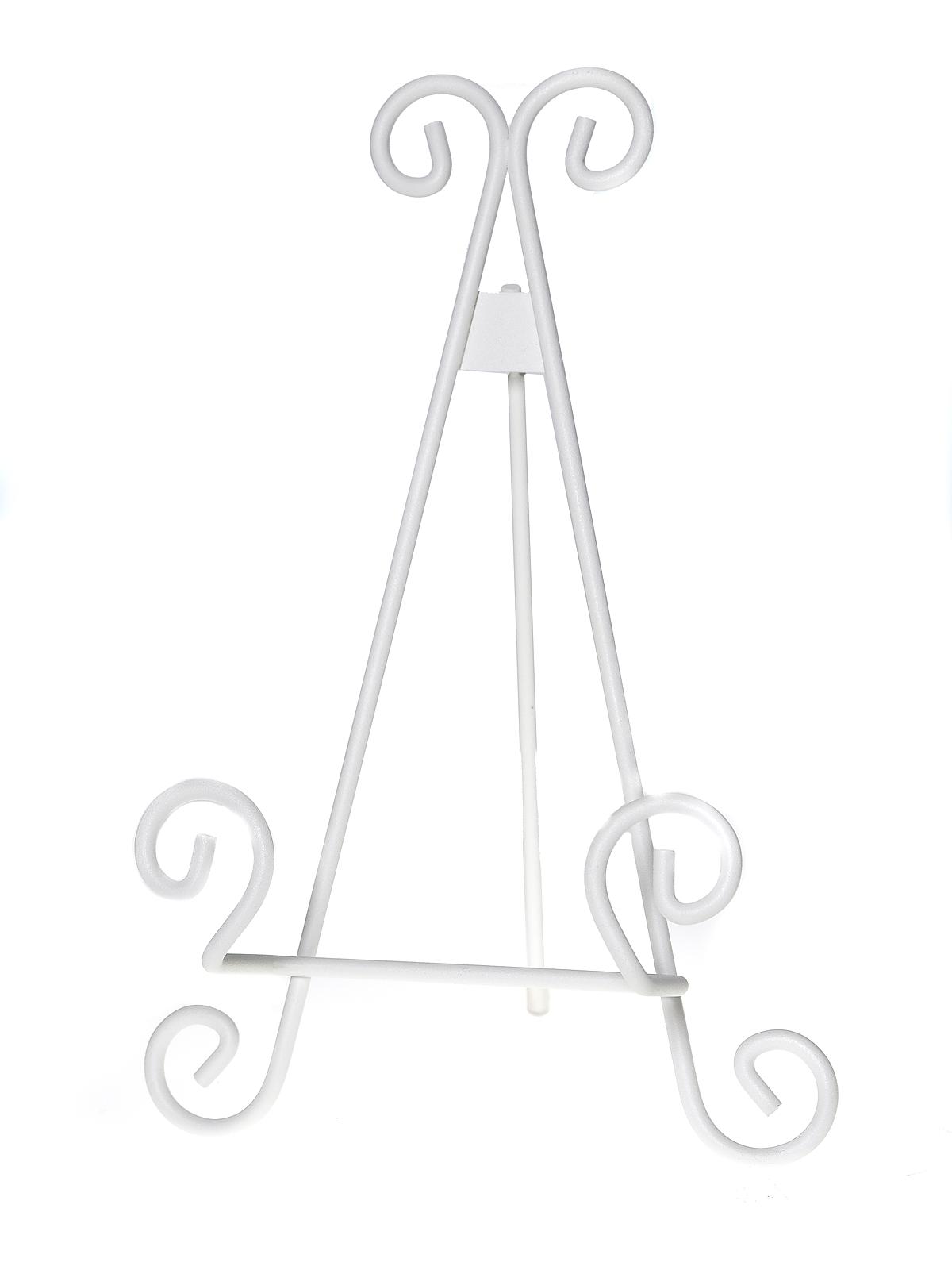 Stratford Metal Scroll Easels 11 In. Each Antique White