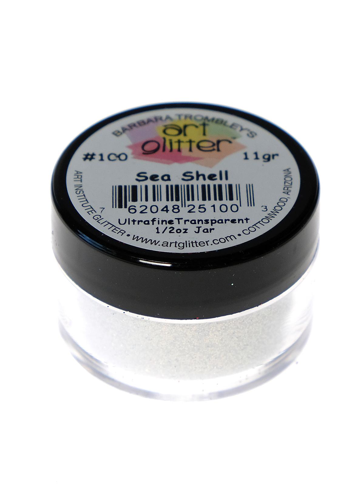 Ultrafine Transparent Glitter sea shell 1 2 oz. jar