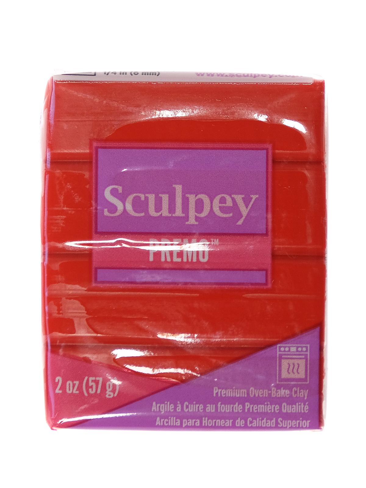 Premo Premium Polymer Clay cadmium red hue 2 oz.