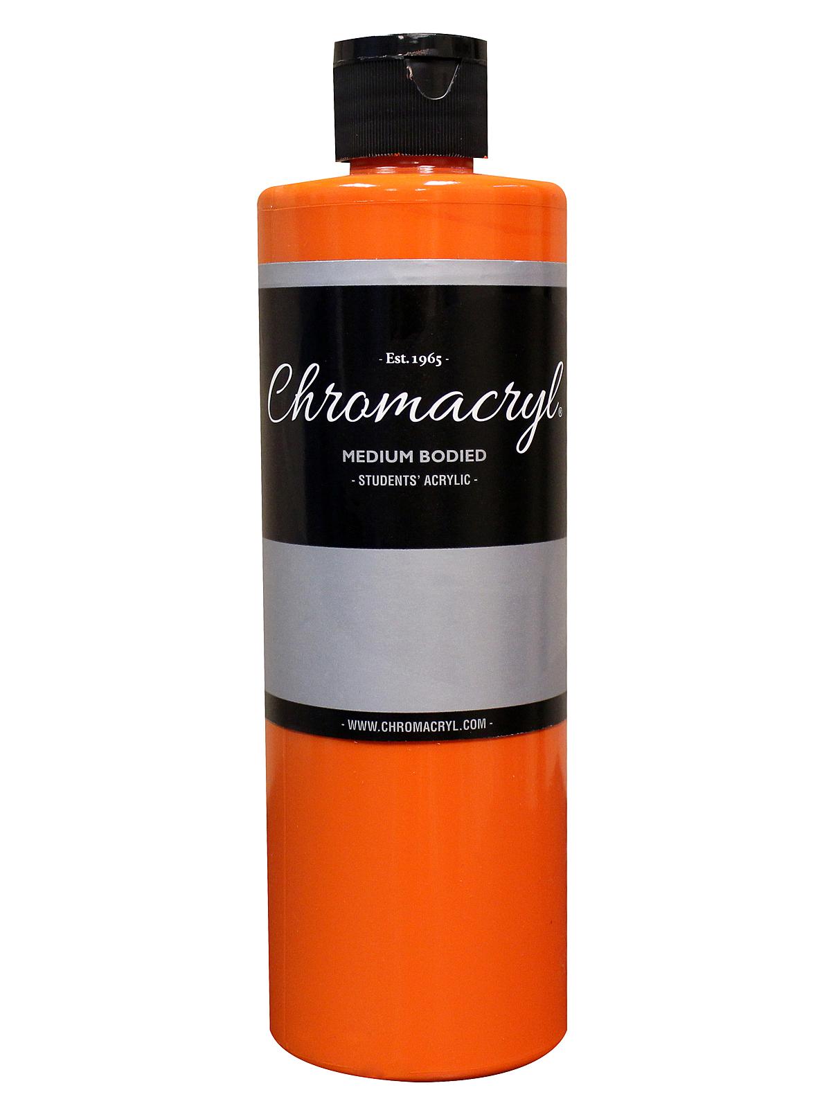 Chromacryl Students' Acrylic Paints orange vermilion 500 ml