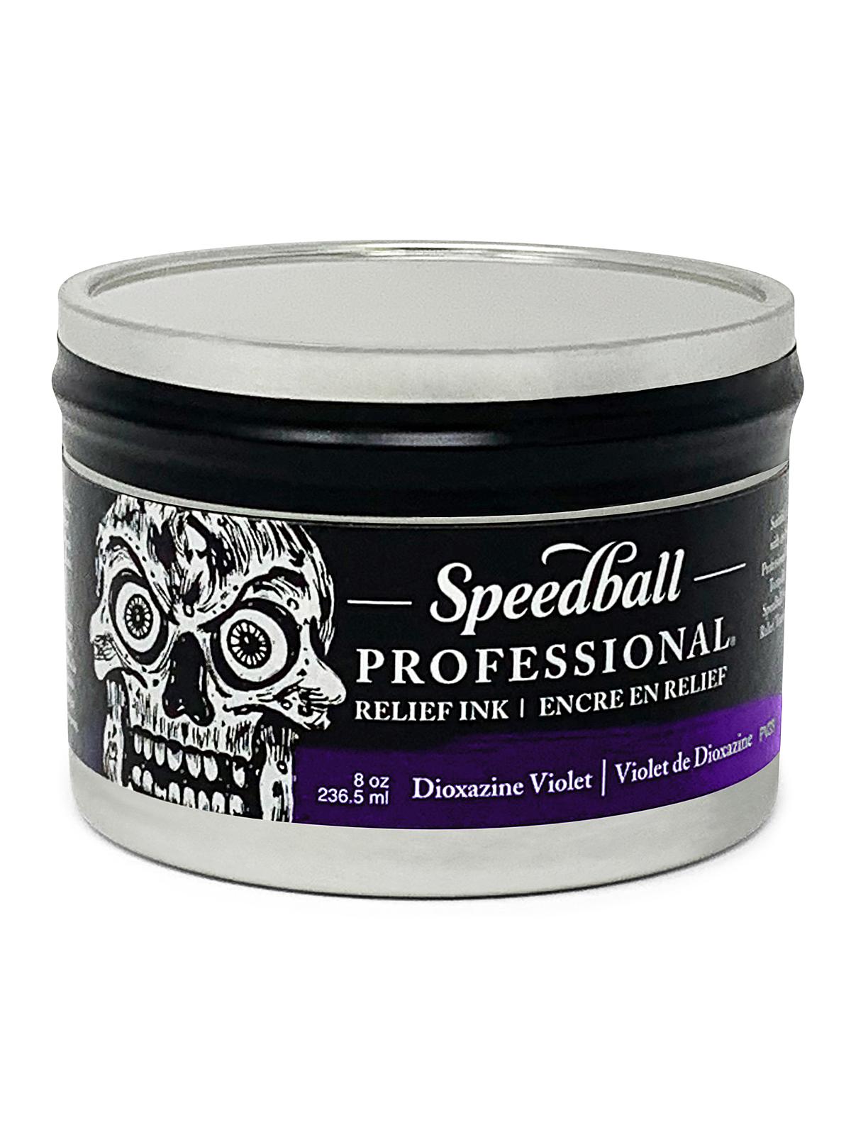 Professional Relief Ink dioxazine violet 8 oz. can