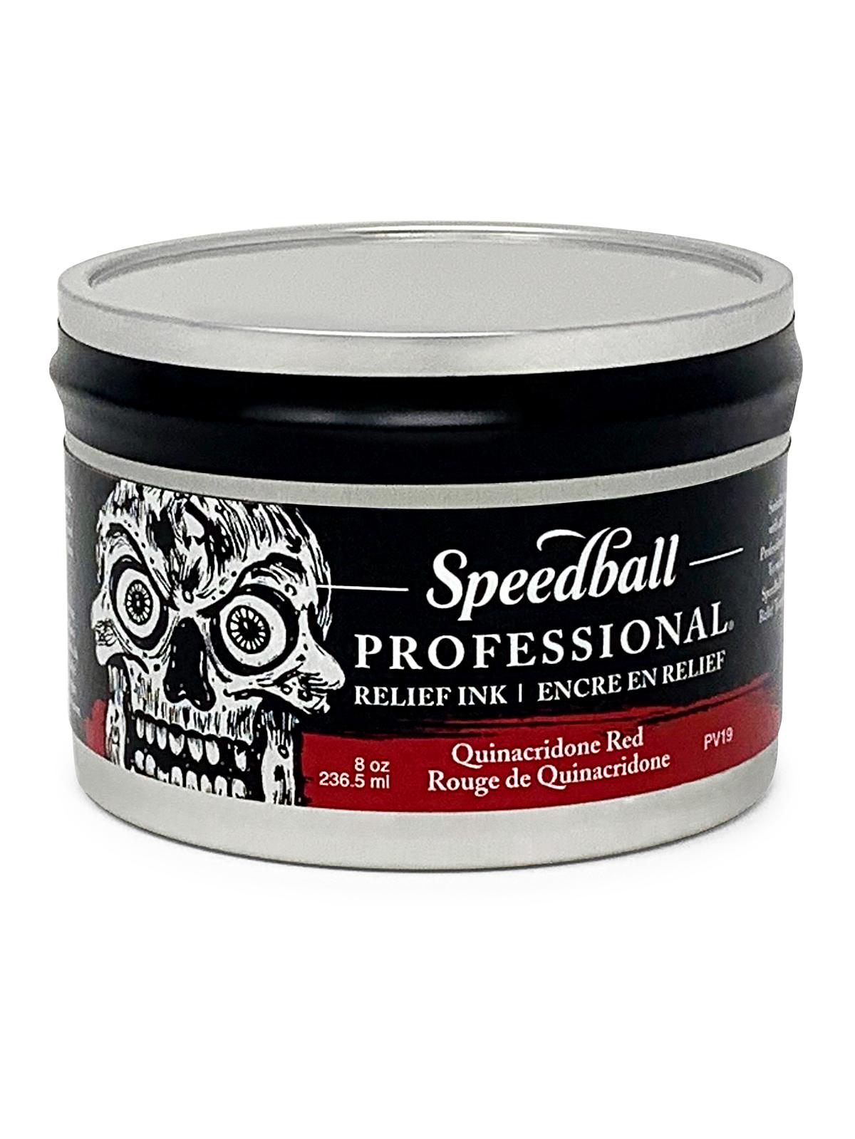 Professional Relief Ink quinacridone red 8 oz. can