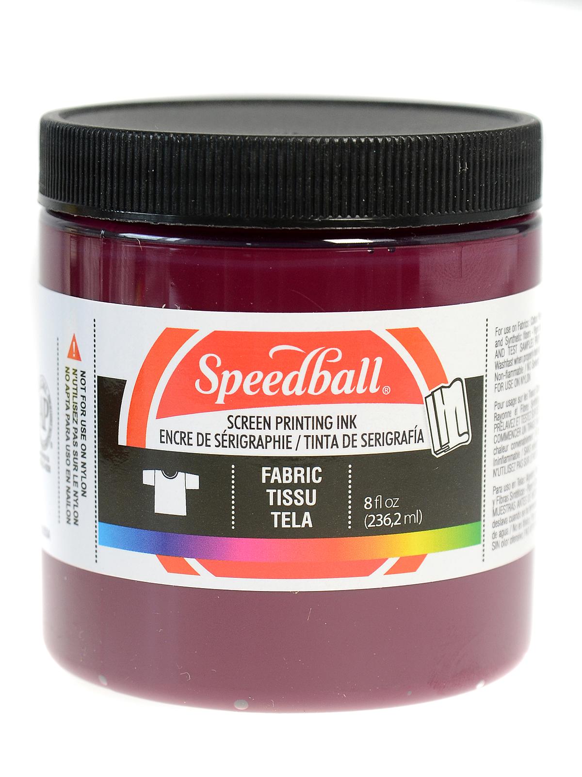 Fabric Screen Printing Ink burgundy 8 oz.