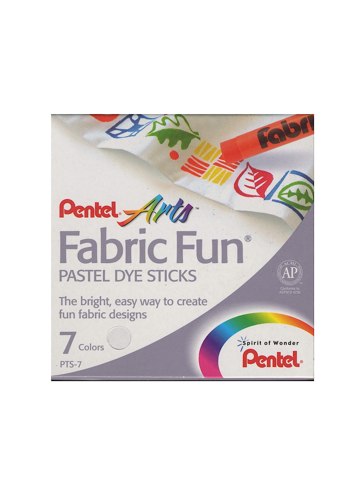 Pastel Fabric Fun Crayons set of 7