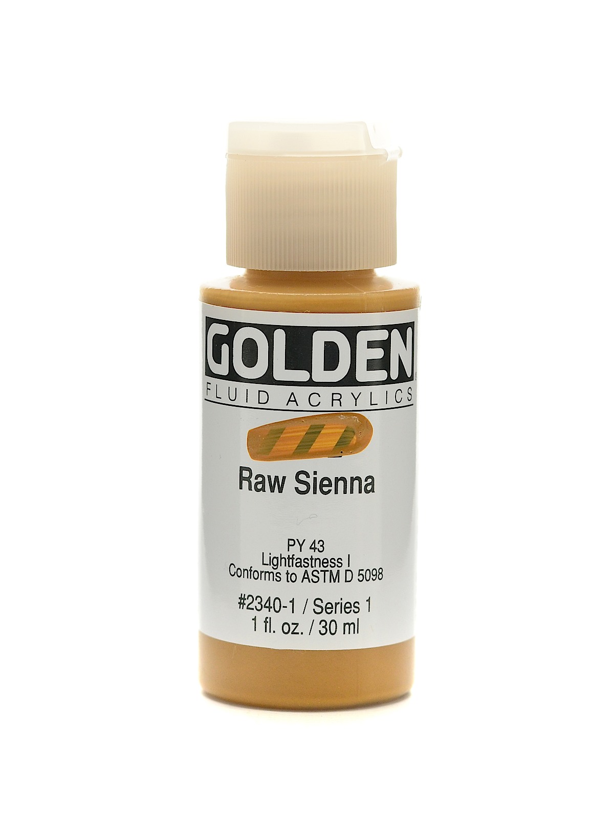 Fluid Acrylics raw sienna 1 oz.
