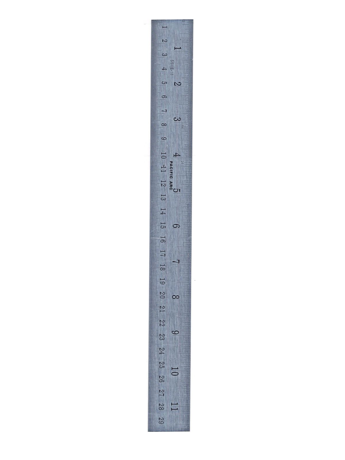 Stainless Steel Rulers Inch Metric with Conversion Table 18 in.