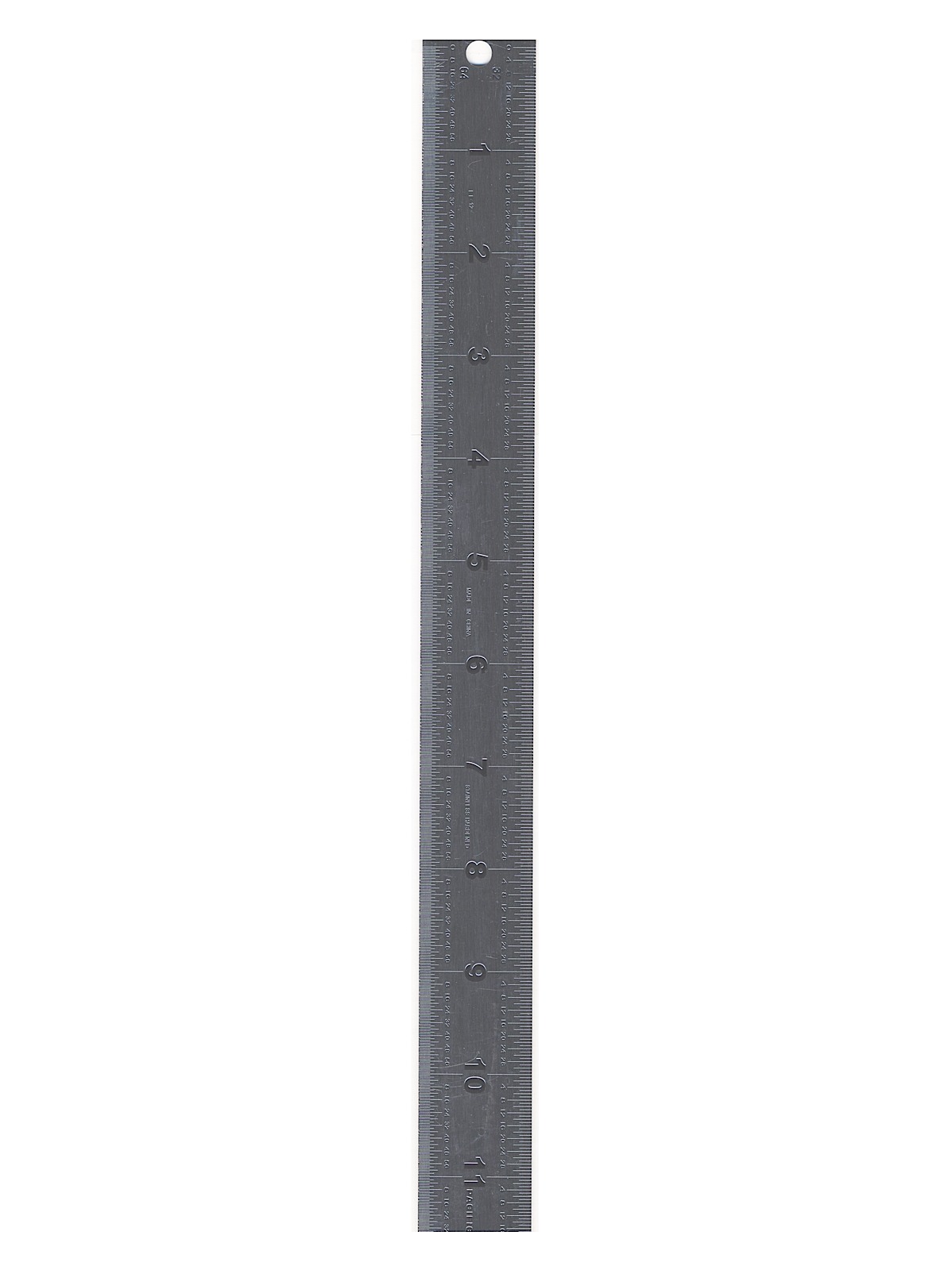 Stainless Steel Non-Slip Rulers 32nd-64th Inch 12 in.
