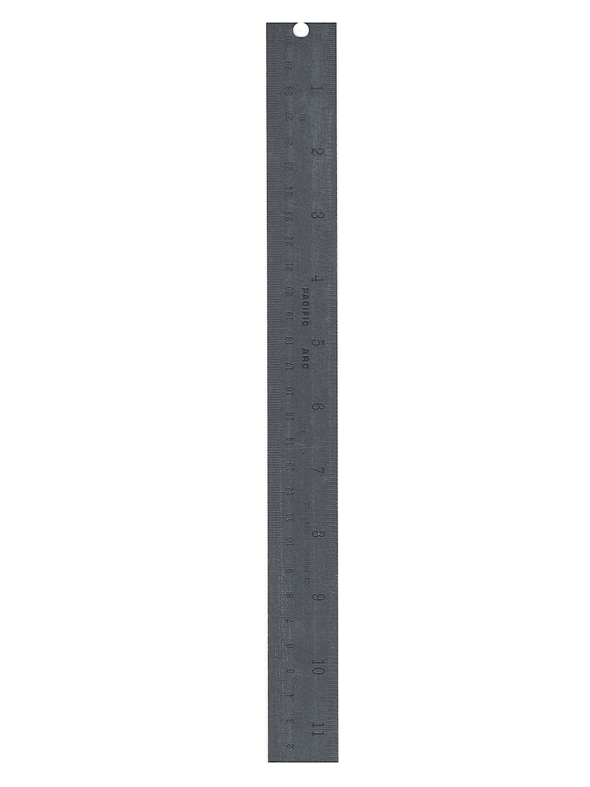 Stainless Steel Non-Slip Rulers - 16th Inch Metric 12 in.
