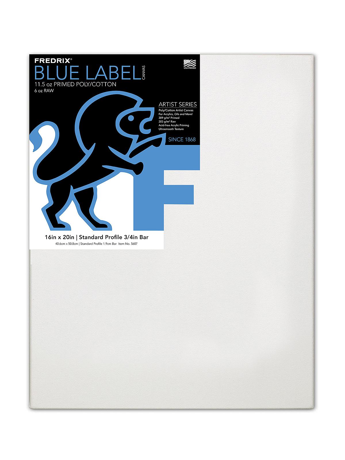 Blue Label Ultra-Smooth Stretched Artist Canvas 16 in. x 20 in. each standard