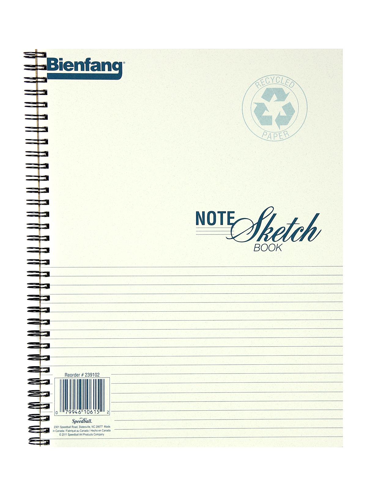 Note Sketch Book Horizontal Format 11 In. X 8 1 2 In.