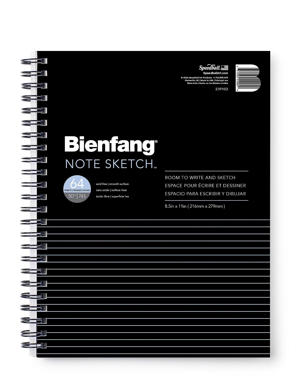 Note Sketch Book Horizontal Format 11 In. X 8 1 2 In.