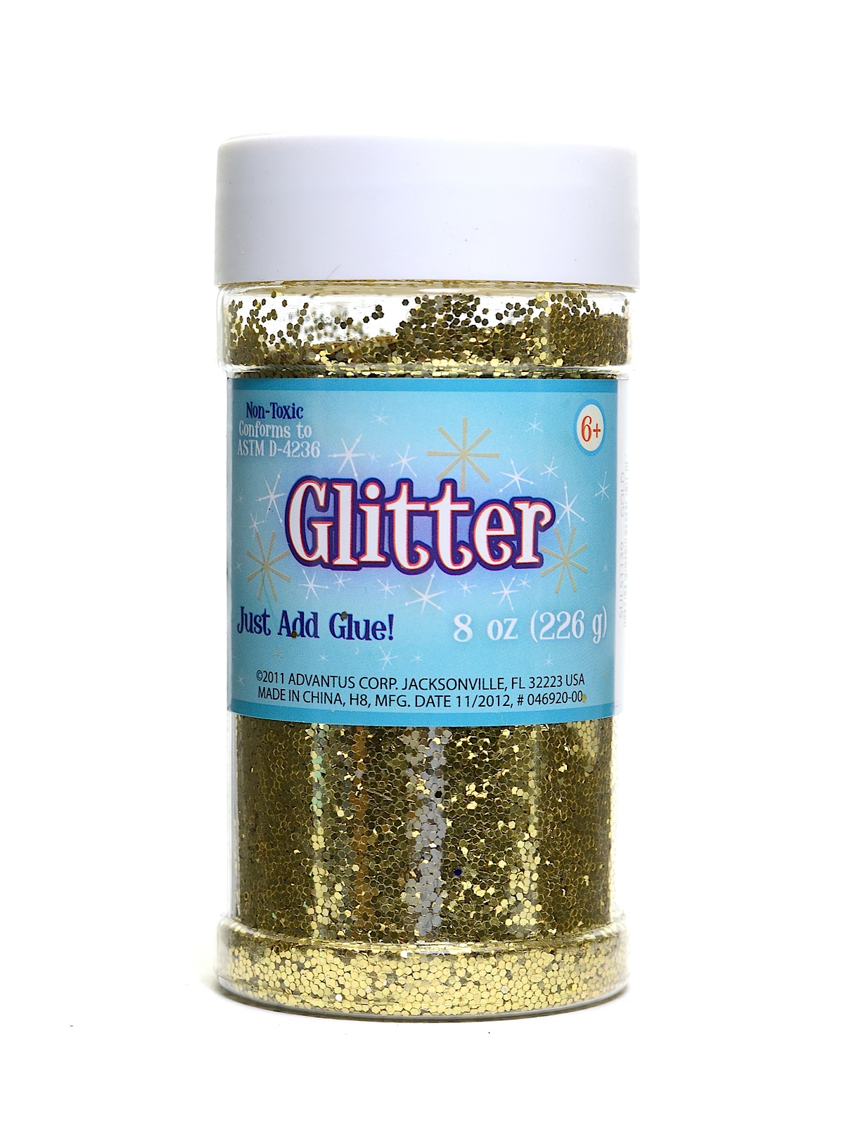 Glitter Gold 8 Oz. Shaker Bottle