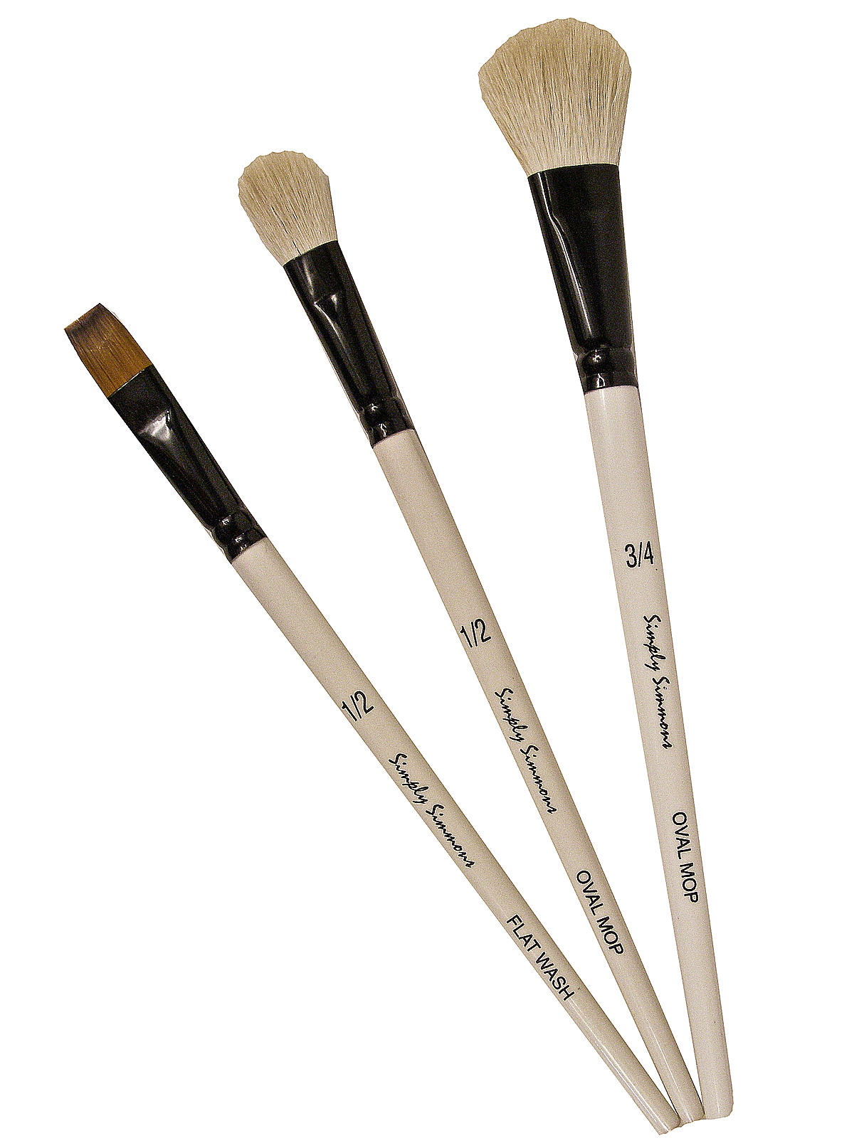 Simply Simmons Short Handle Brush Sets Mop Up Set 3-piece