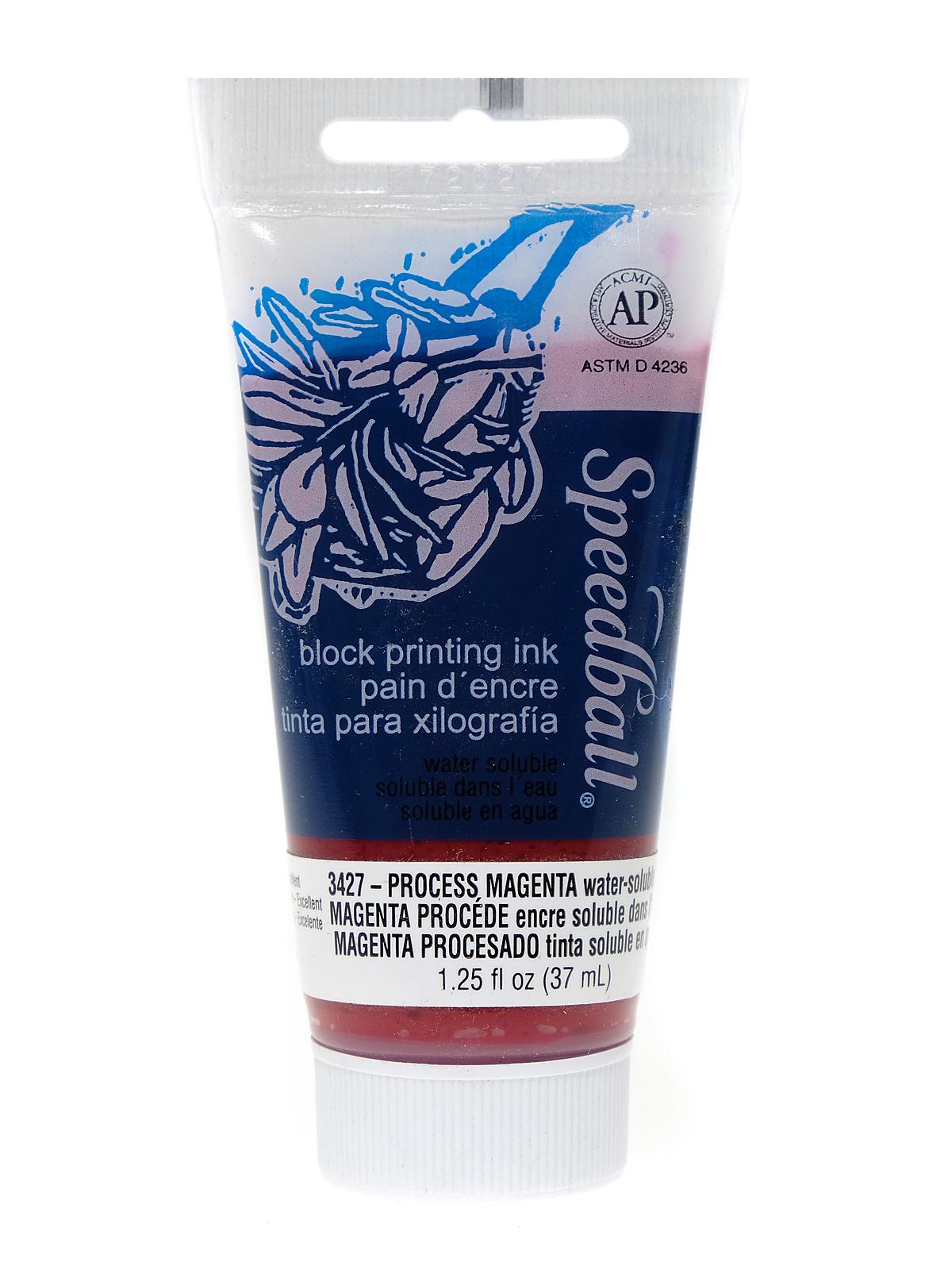 Block Printing Water Soluble Ink process magenta 1.25 oz.
