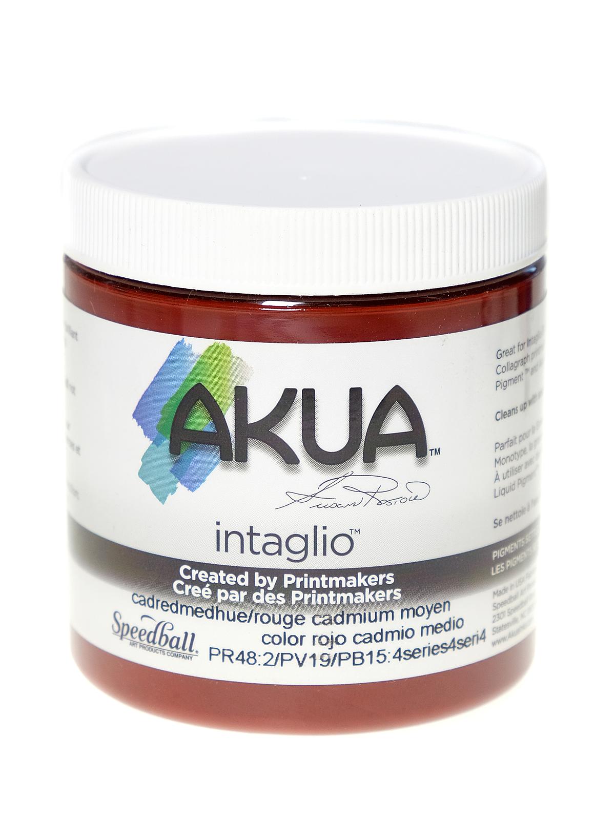 Intaglio Printing Inks cadmium red medium hue 8 oz.