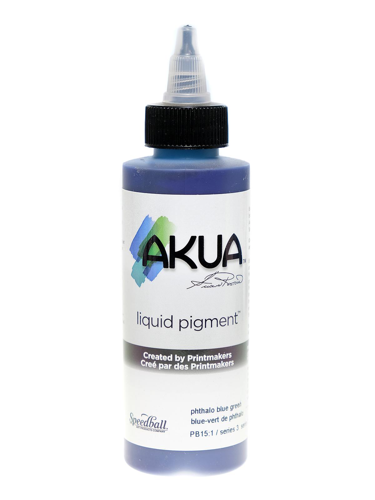 Liquid Pigment phthalo blue green 4 oz.