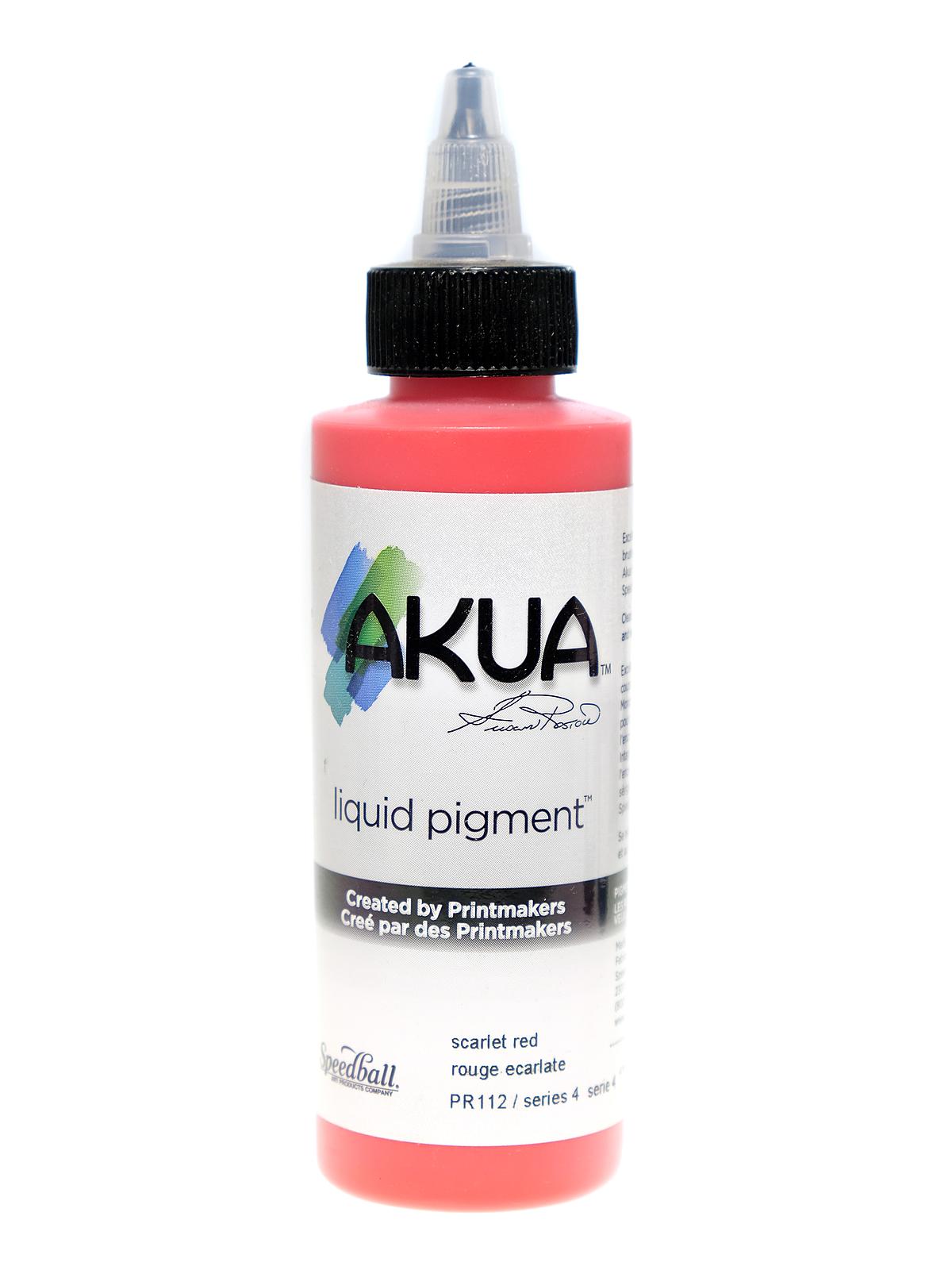 Liquid Pigment scarlet red 4 oz.