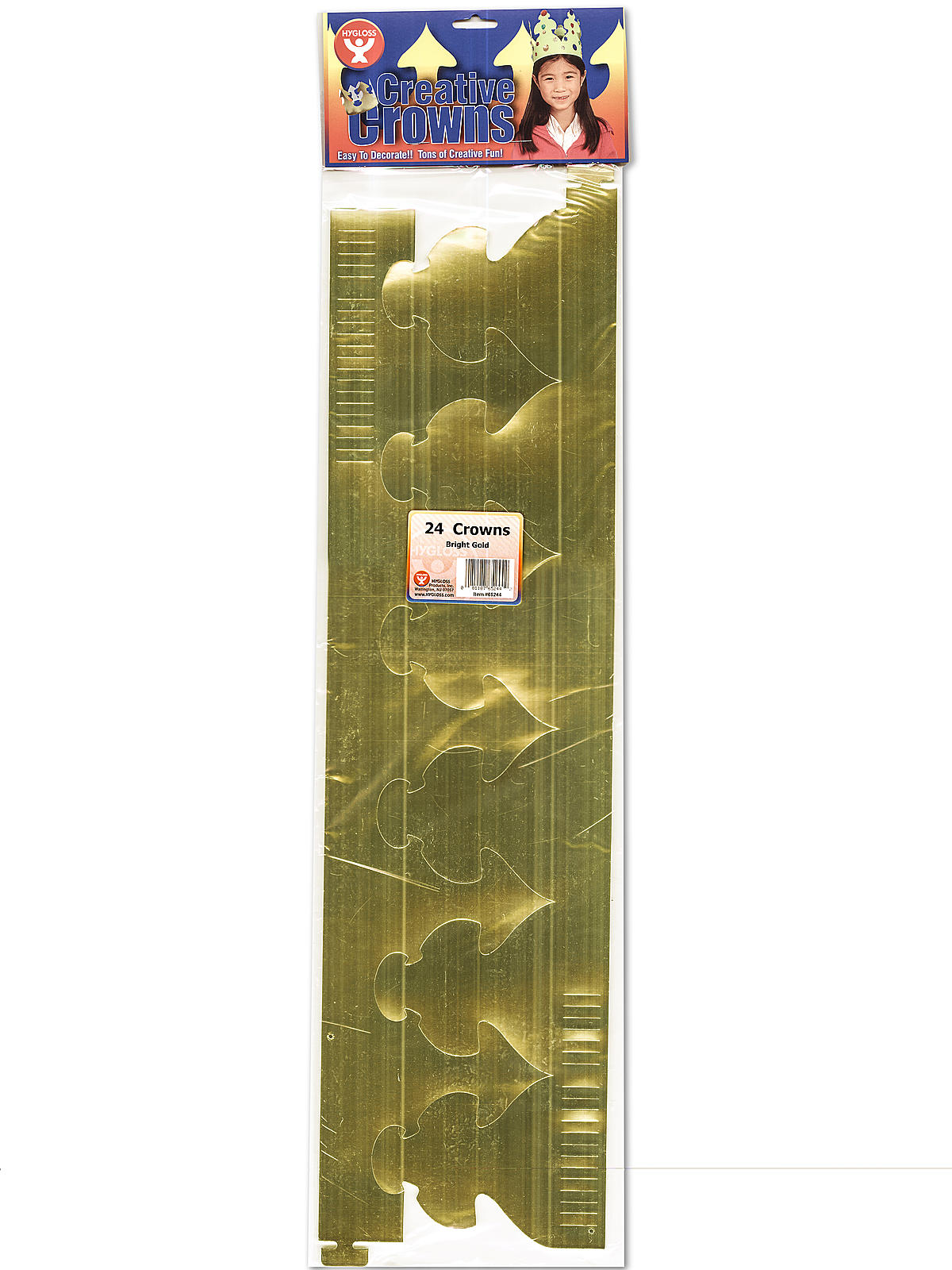 Crowns bright gold pack of 24