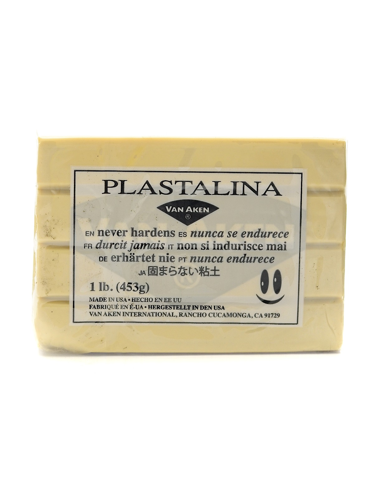 Plastalina Modeling Clay ivory 1 lb. bar