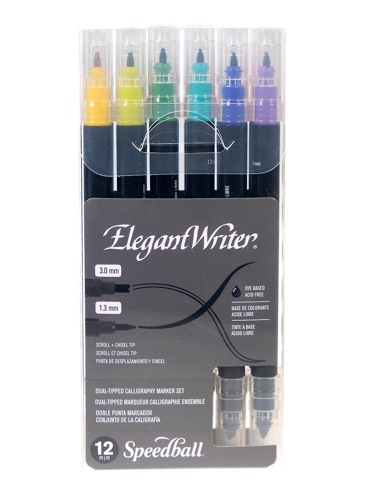 Elegant Writer Calligraphy Marker Sets Assorted Dual-tipped No. 2820