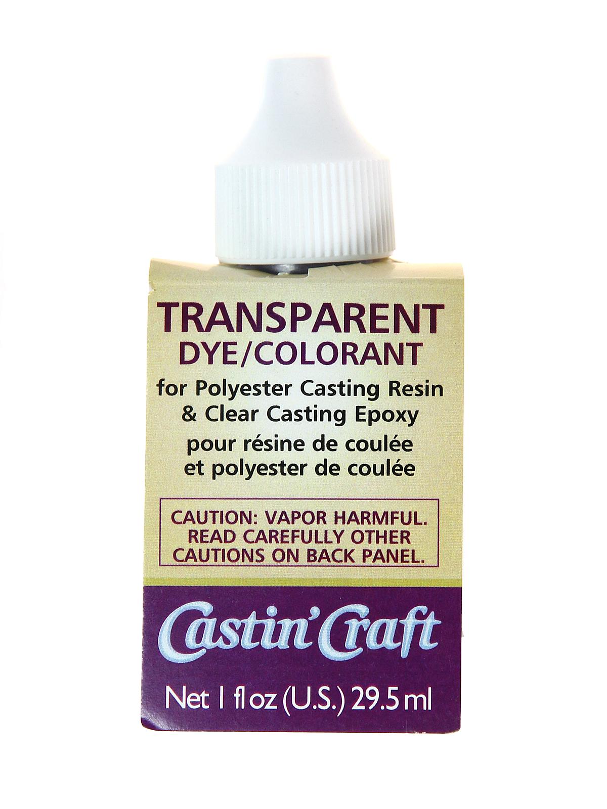Transparent Dyes yellow bottle 1 oz.