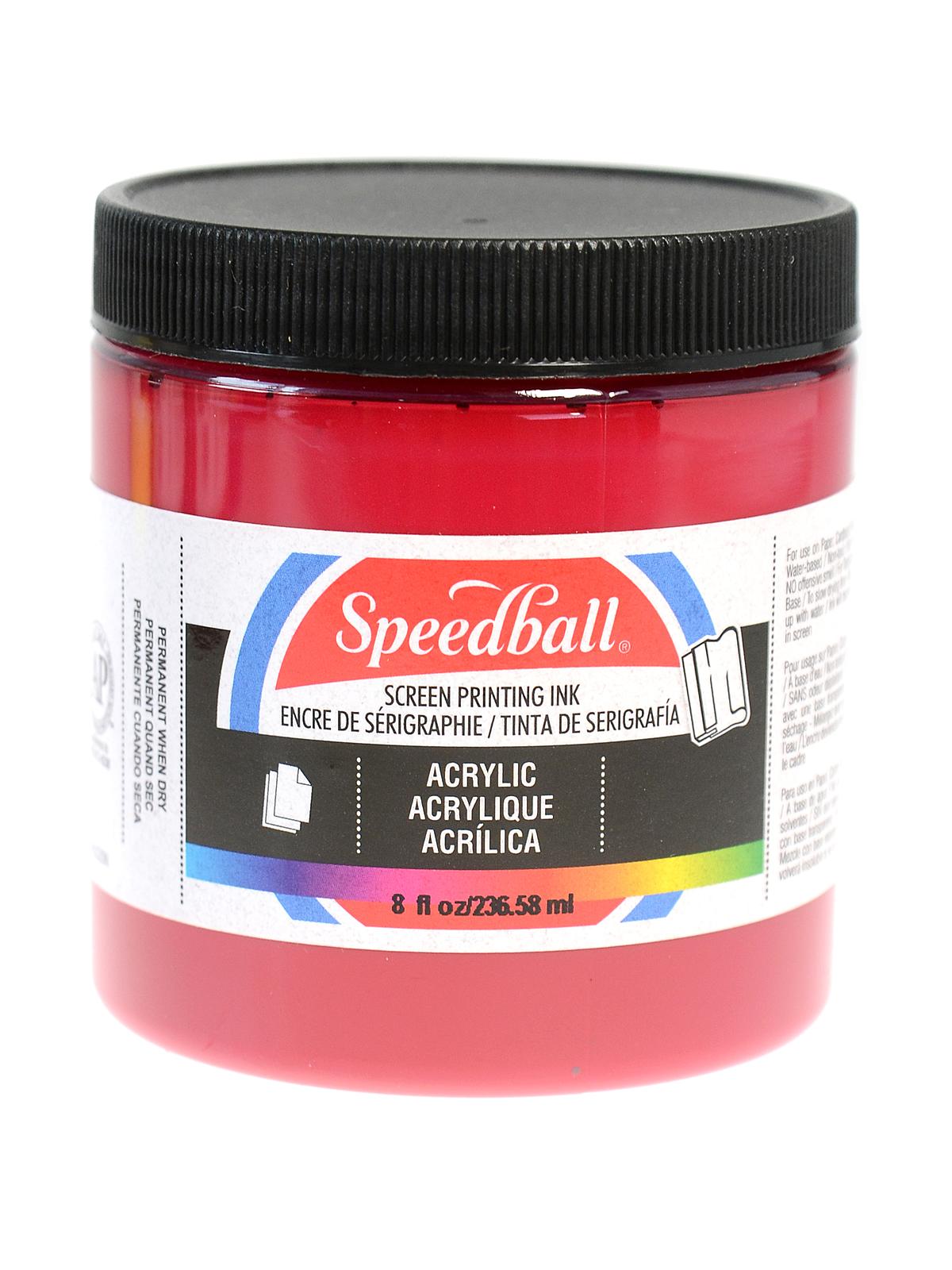 Acrylic Screen Printing Ink process magenta 8 oz.