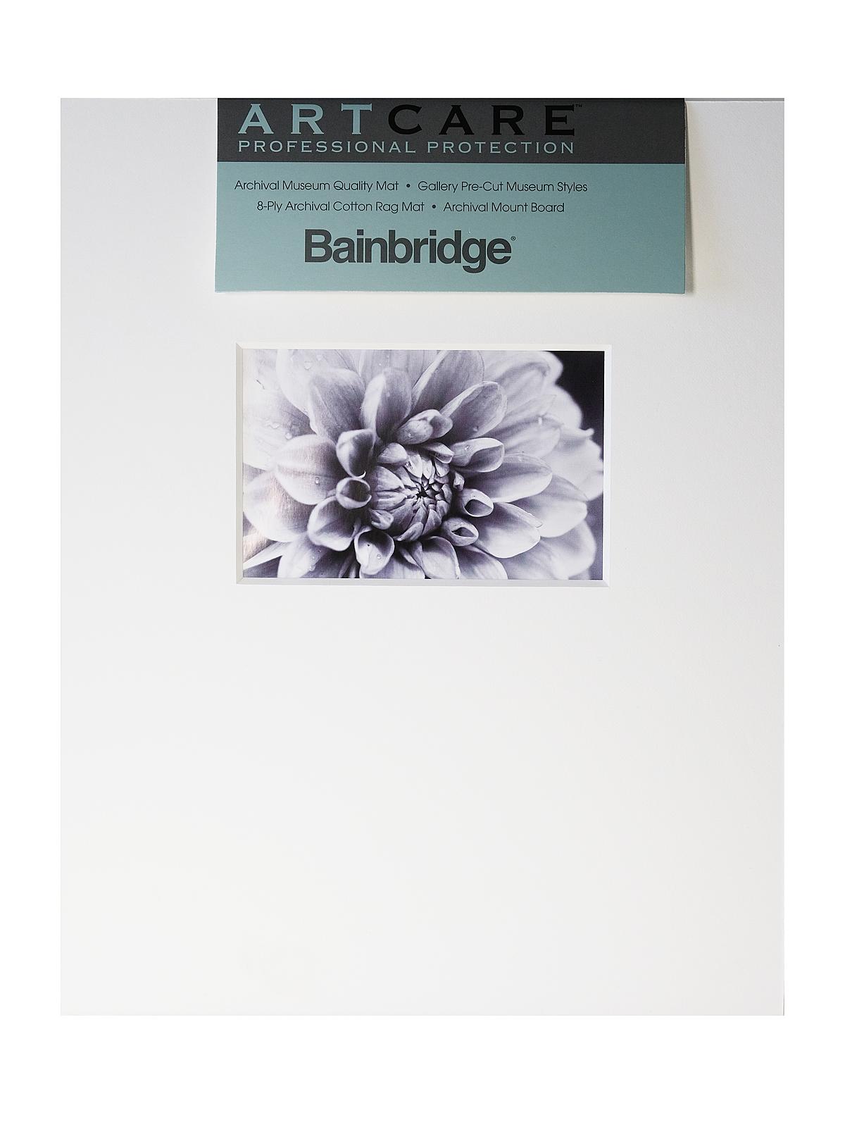 Archival Museum Quality Mat 11 In. X 14 In. Landscape For 4 In. X 6 In. White