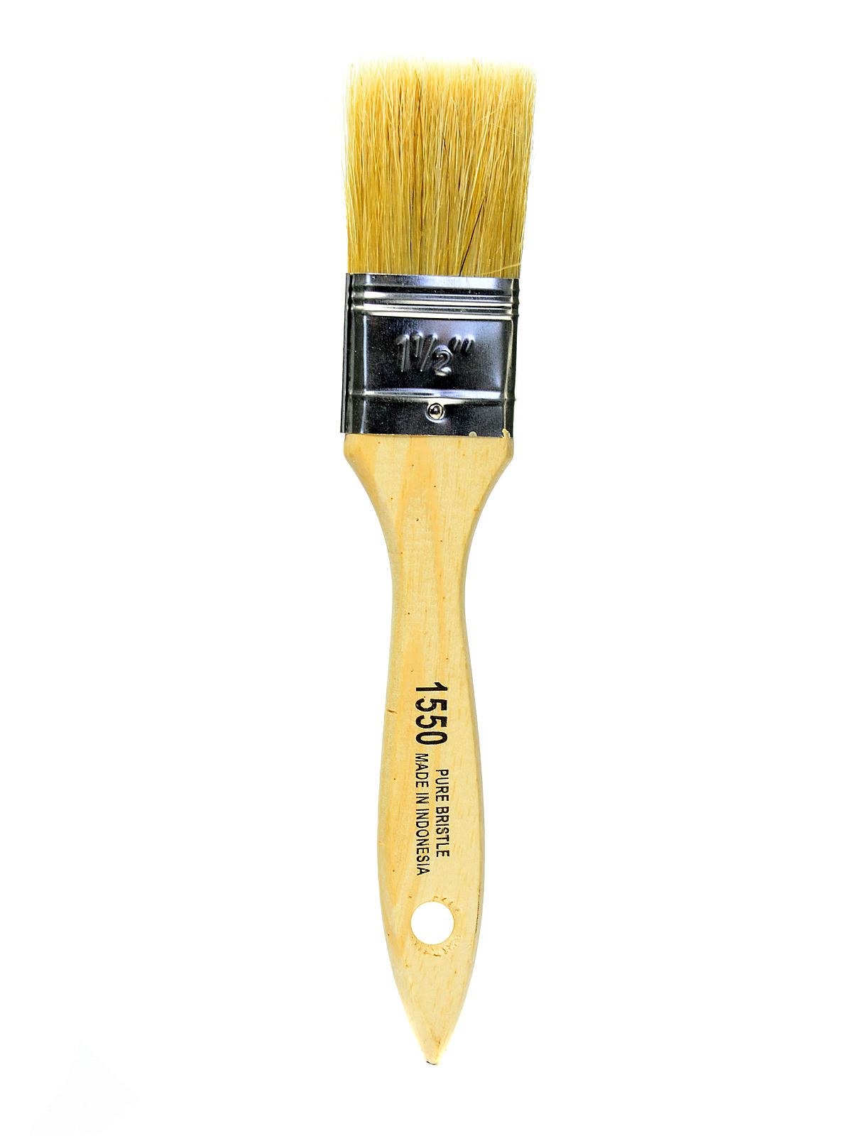 White Chinese Bristle Brushes 1 1 2 In.