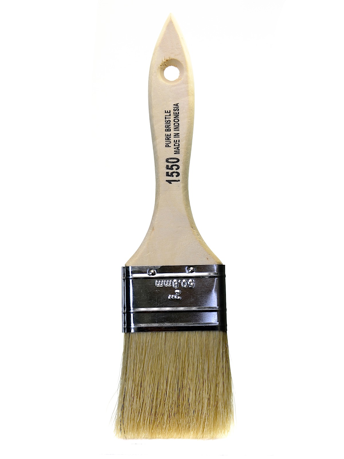 White Chinese Bristle Brushes 2 In.