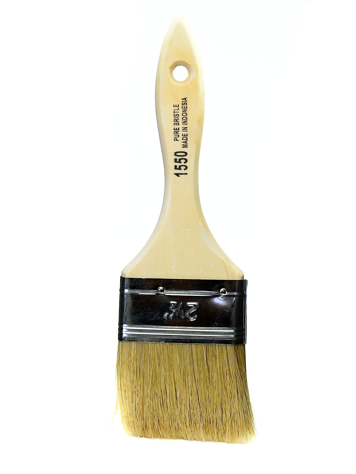 White Chinese Bristle Brushes 2 1 2 in.