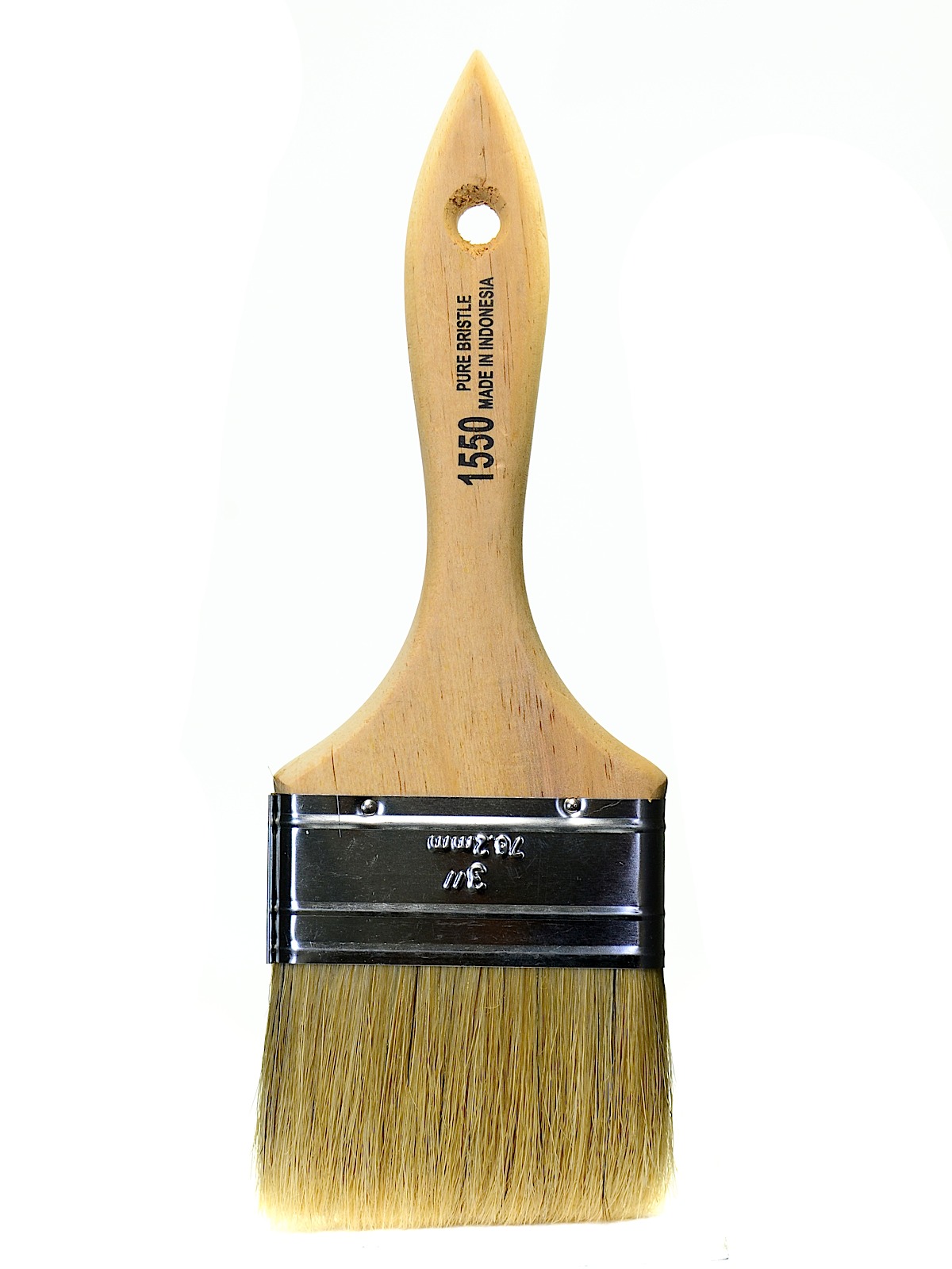 White Chinese Bristle Brushes 3 in.